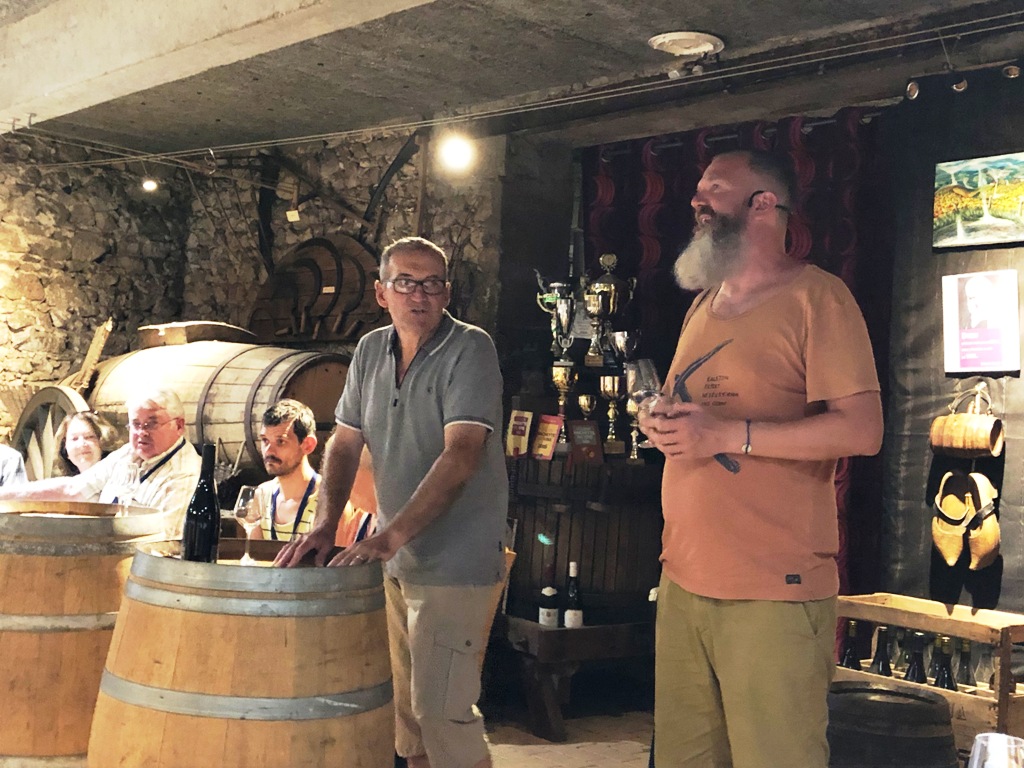 Weingut Domaine Paire-Weinprobe während des Landausfluges