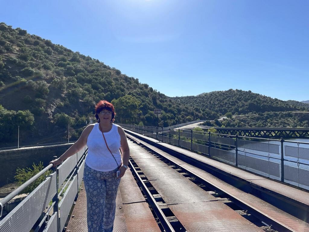Eisenbahnbrücke Barca d Alva Mrs. Gabriele