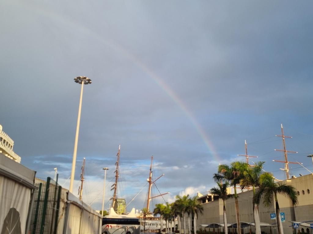 Regenbogen zum Abschied einer tollen Kapverden Kreuzfahrt