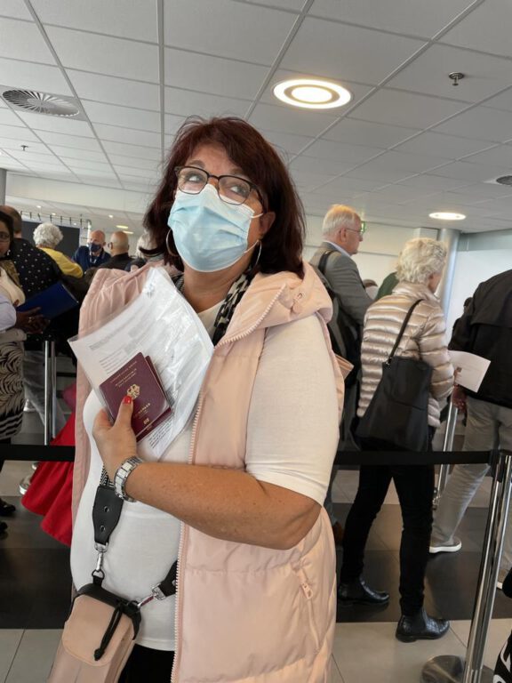 Mrs. Gabriele Check in zu Norwegen Kreuzfahrt