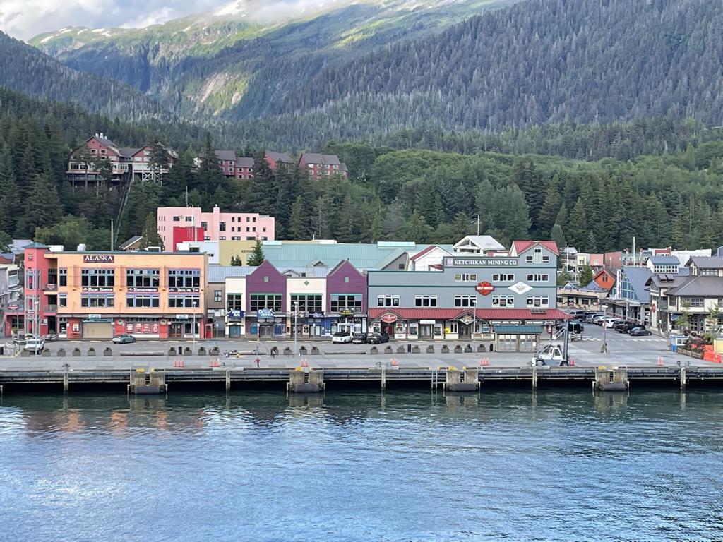 Ketchikan in Alaska Hafenpromenade