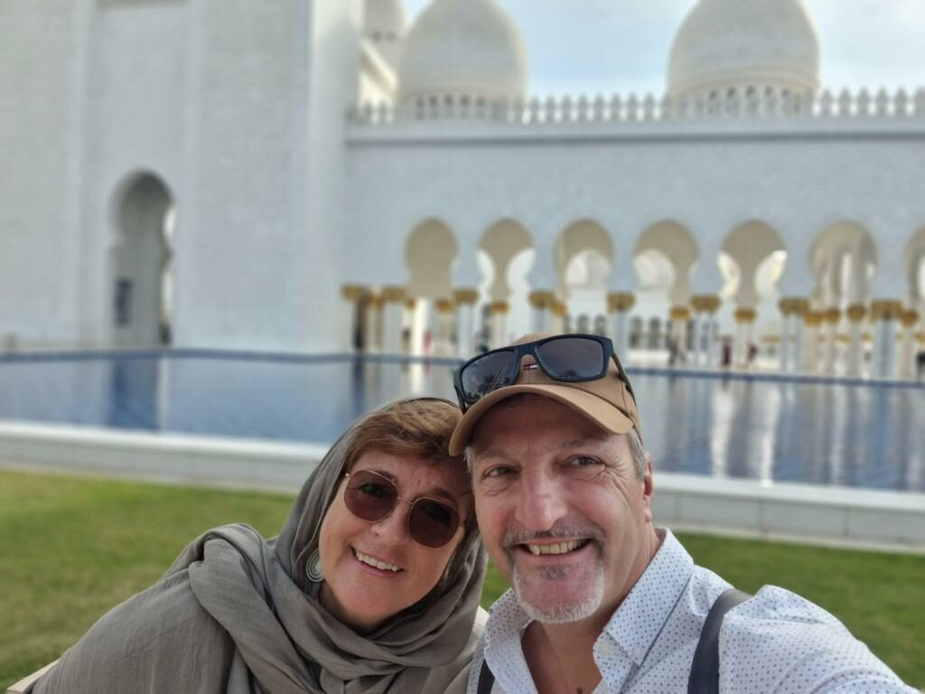 Mrs. Gabriele and Mr. Ralf Sheikh Zayed Grand Moschee Abu Dhabi