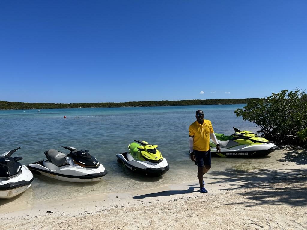 Jetski fahren auf Half Moon Cay Bahamas