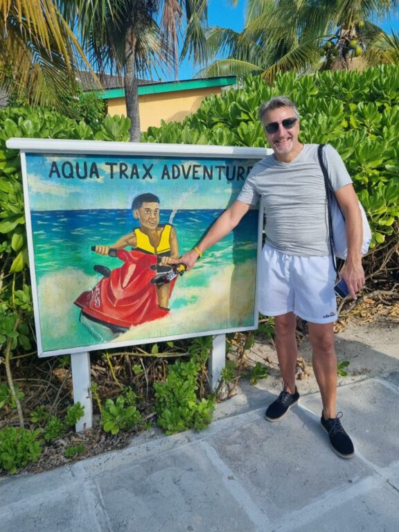 Mr. Ralf auf Half Moon Cay Bahamas