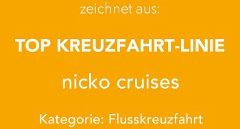 GEO SAISON zeichnet nicko cruises als TOP-Kreuzfahrt-Linie aus